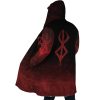 Brand of Sacrifice Berserk AOP Hooded Cloak Coat SIDE Mockup - Berserk EU Store